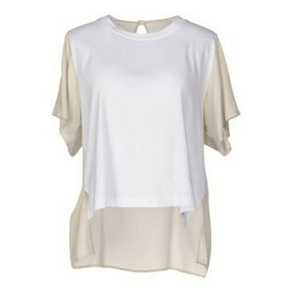 Maison Margiela two-toned short sleeve top